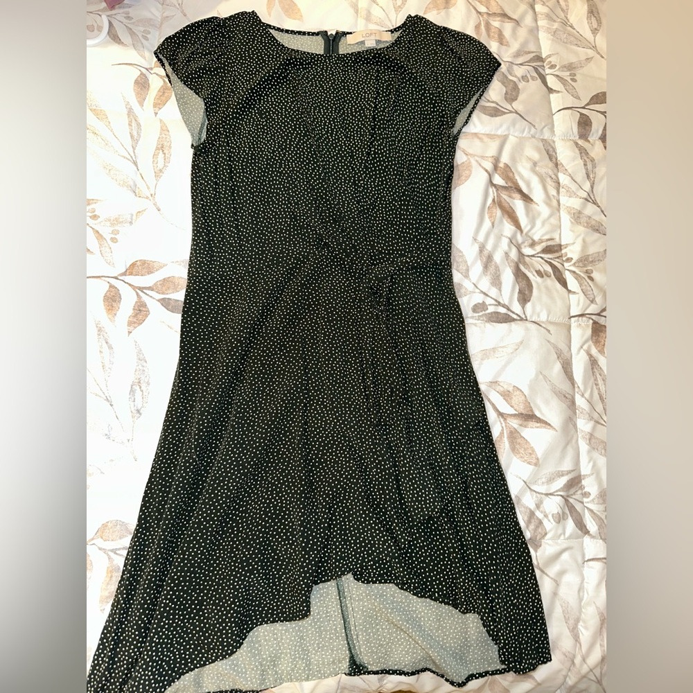 Dark Green Polka Dot Dress